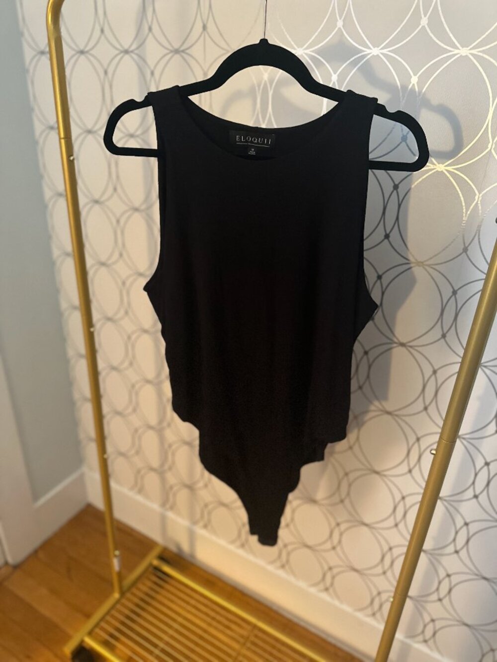 Eloquii Black Bodysuit — Size 18
